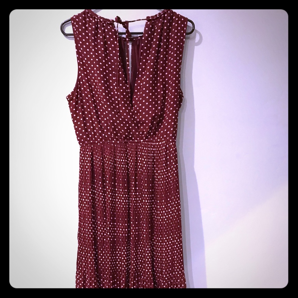 Maison Jules Key Hole Midi Dress (large)